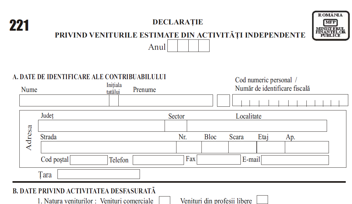 Form Rp 221 27 mai, termen pentru depunerea formularului 221 | StiriAgricole.ro