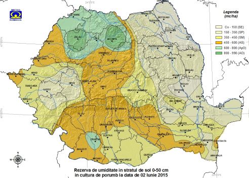 rezerva de umiditate - porumb